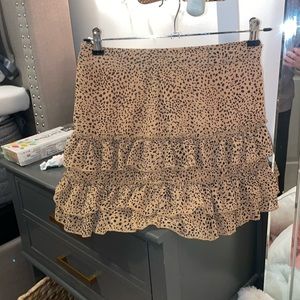 Flirty cheetah print mini skirt